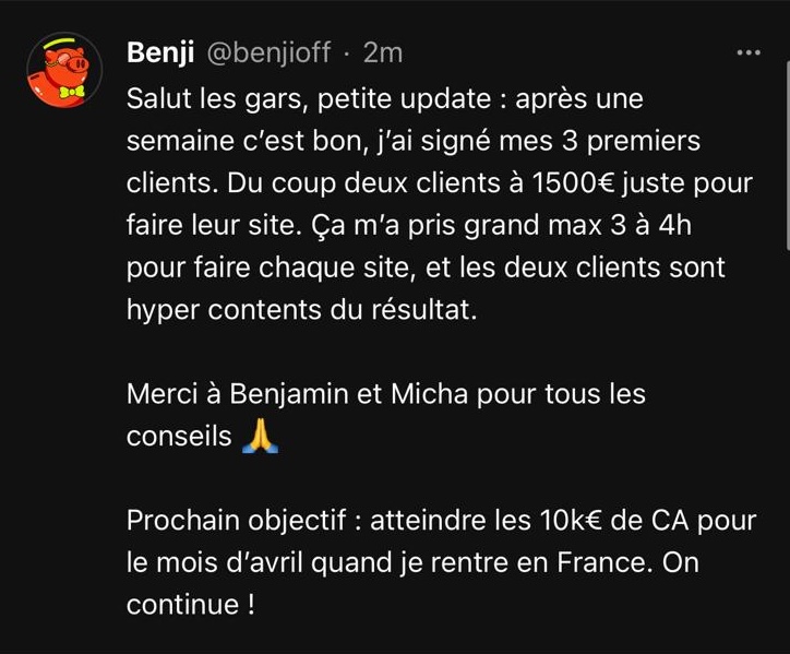 Témoignage Benji