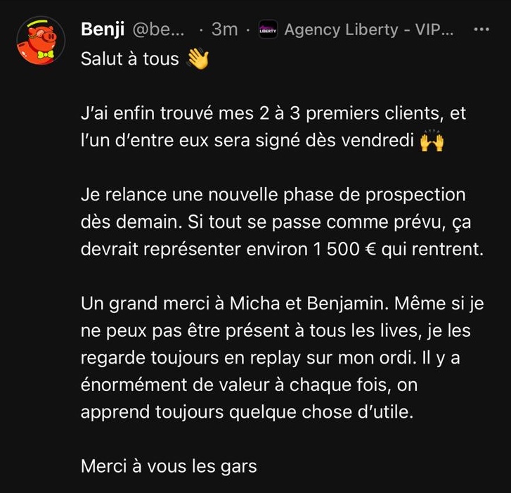 Témoignage Benji