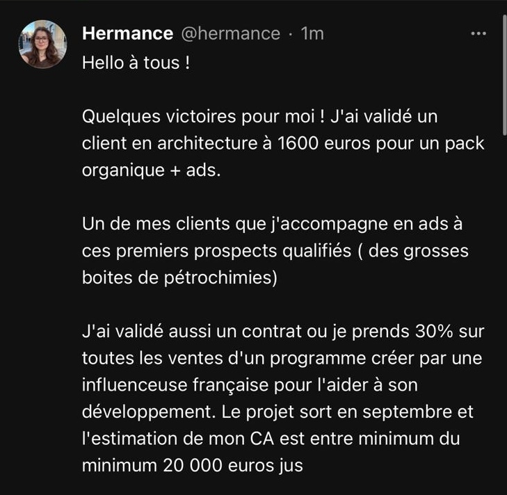 Témoignage Hermance